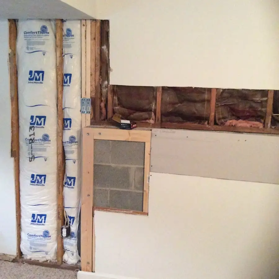 Wall insulation replacement during Contents Cleaning & Restoration in Winter Beach